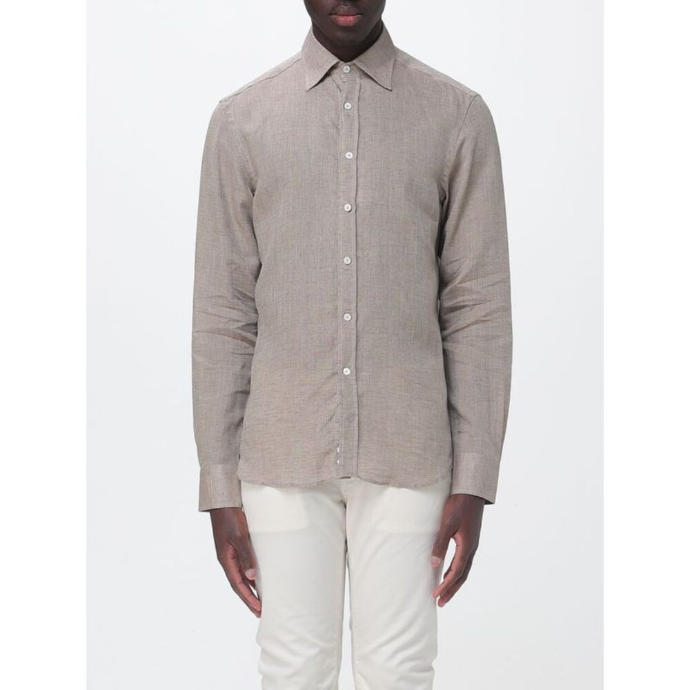 Canali Shirt Men Brown